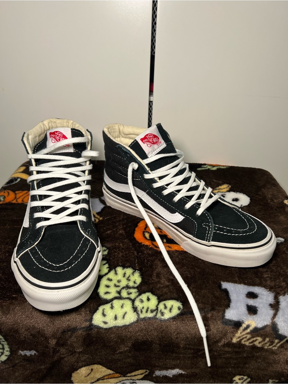 Vans High-Top Sneakers in Black and White